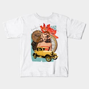 Vintage Autumn collage Kids T-Shirt